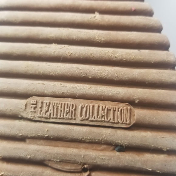 Vtg 80s brown suede slides sandals - Picture 12 of 12